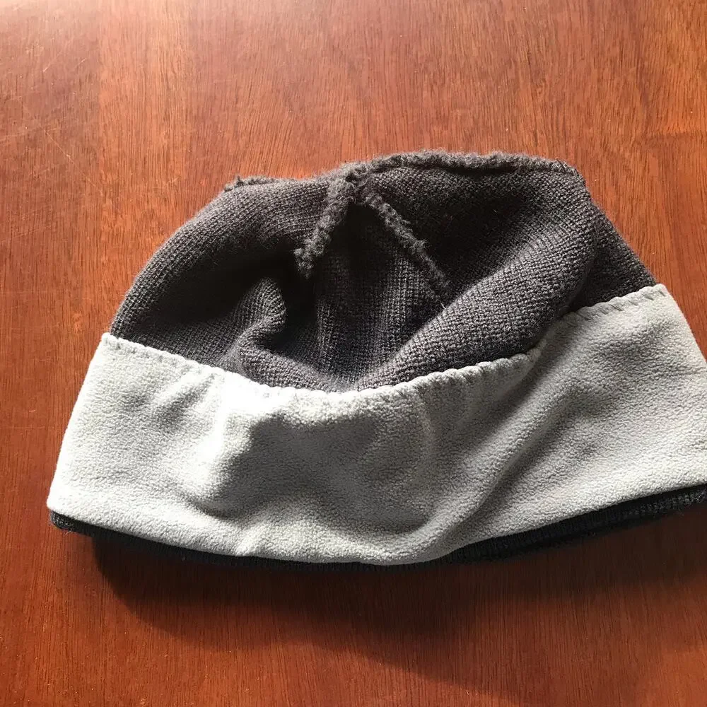 North Face Child's Beanie Black Yellow Hat One Size